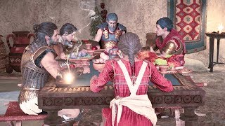 Assassins Creed Odyssey All 9 Dinner Endings Alexios [upl. by Nananne]