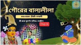 গৌরের বাল্যলীলা  Day  06  শ্রীজী গোস্বামী  শ্রী রাধা সুদর্শন মন্দির  SUDARSHAN SEBA SANGHA [upl. by Mavilia31]