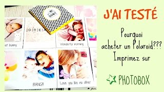 JAI TESTÉ 4 Imprimer photos Polaroid pas cher avec Photobox  Bon plan [upl. by Myk]