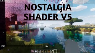 Nostalgia v5 shader pojav launcher  realistis shader minecraft 1201 [upl. by Emeric]