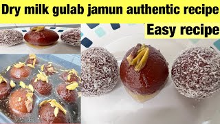 Gulab jamun without khoya  Best gulab jamun recipe by domestic fusion food  Easy recipe 🇵🇰🇪🇸 [upl. by Georgianne]