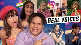 Indian Singers are just next levelLatinos React to Famous Singers REAL SINGING VOICES [upl. by Bank]