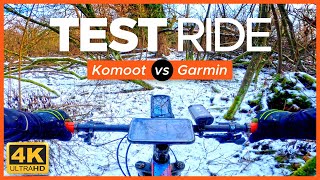 TEST RIDE  Garmin vs Komoot  VTT XC  MTB [upl. by Doak472]