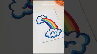 Rainbow Cloud 🌈 shorts painting [upl. by Charity4]