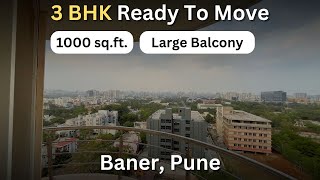 3 BHK Ready To Move Apartment With Large Balcony and Amazing View in Baner Pune  91 7420923928 [upl. by Odlanir408]