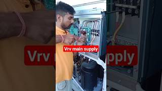 vrv main supplywire conectionmain supply connect out door vrv ac youtubeshorts [upl. by Kristan]