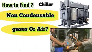 How to trace Chiller Have Non Condensable Gas Or Air [upl. by Laura]