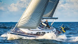 HallbergRassy 40C boat test  A turbocharged offshore cruising yacht  Yachting Monthly [upl. by Garda]