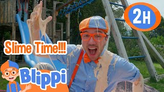 Blippi and Emily Calandrellis Science Slime Experiment  Blippi and Meekah Best Friend Adventures [upl. by Notnilc]