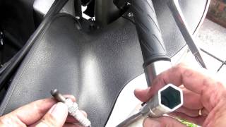 How to change the Spark Plugs on a Suzuki Hayabusa [upl. by Aihsas]