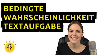 Bedingte Wahrscheinlichkeit TEXTAUFGABE – Test Krankheit [upl. by Seda]