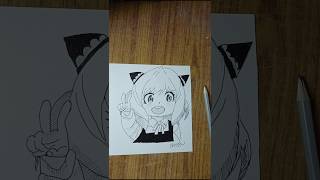 Anya Forger Anime drawing PART 2  drawing painting art anime anya anyaforger animestyle [upl. by Avlem]