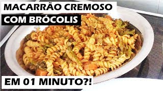 Macarrão Cremoso com Brócolis na Panela de Pressão em 1 MINUTO Para INICIANTES na COZINHA [upl. by Oswin]