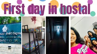 First day in hostel  Rajarata University Hostel  Hostel life  Hostel vlog [upl. by Ulrica]