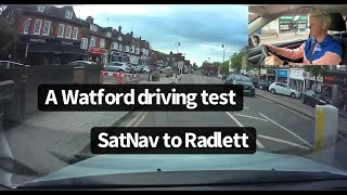 A Watford Driving Test SatNav to Radlett Country roads in Watford [upl. by Loughlin]