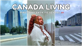 🇨🇦First Day Back to School  Fall International Student Conestoga College Living Alone in Canada… [upl. by Desberg]