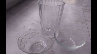 HOW TO CLEAN GLASS UTENSIL HOW TO CLEAN GLASS CUPS BOWLS AND PLATE [upl. by Nodla604]