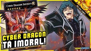 REI DOS JOGOS NOVO DECK CYBER DRAGON NEGA TUDO  YuGiOh Duel Links 2446 [upl. by Solita359]