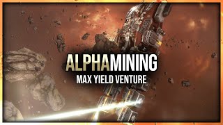 Eve Online  Max Yield Alpha Mining Fit [upl. by Ennovahs244]