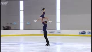 Daria Danilova  Michel Tsiba  2023 Lombardia Trophy  FP [upl. by Jarred]