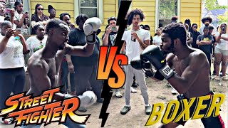 Street Fighter vs Boxer  Gloves Ups Guns Downs [upl. by Tonya798]