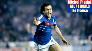 Michel Platini ◉ All 41 Goals for France 🇫🇷 [upl. by Dnomzed]