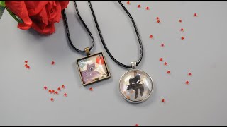 PandaHall Video Tutorial on Cabochon Pendant Necklaces [upl. by Onahpets]