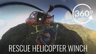 Mountain Bike CRASH Westpac Rescue Helicopter Winch 360 VIDEO [upl. by Sivel]