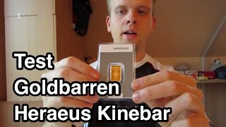 Test Heraeus Goldbarren  Goldbarren Kaufen  Heraeus Gold  Gold kaufen  Goldbarren kaufen [upl. by Lacsap]