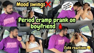 PERIOD PRANK ON BOYFRIEND🩸 SUPER CUTE REACTION  he got panicked🥵  RITIKA YADUVANSHI [upl. by Rafaello]