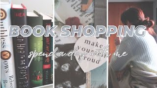 book shopping vlog 📚  spend a day with me book haul anime 2024 mood board and thriller books [upl. by Platas]