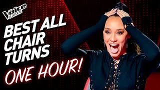 ONE HOUR of the BEST all chair turns on The Voice  TOP 6 [upl. by Notned538]