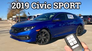 REFRESHED 2019 Honda Civic Sport Review amp Drive [upl. by Acirej]