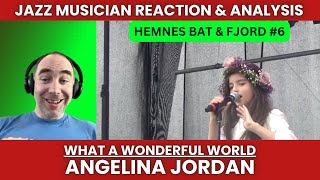 Angelina Jordan Reaction to What A Wonderful World Hemnes Bat amp Fjord Festival 6  28 Jun 2015 [upl. by Larimore]