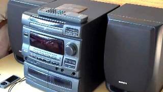 Aiwa NSXV10 Compact Stereo System ReviewLook [upl. by Pallua]