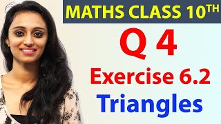 Q 4 Ex 62 Triangles Chapter 6 Maths Class 10th  NCERT [upl. by Schuster]