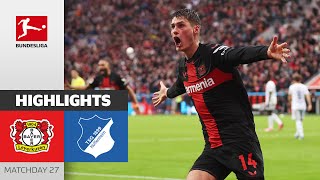 Another CRAZY Leverkusen Comeback  Leverkusen  Hoffenheim 21  Highlights  MD 27 – BL 2324 [upl. by Arised]