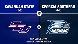 1991 Week 2  Savannah State at Georgia Southern [upl. by Ammadas174]