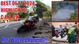 Best of IOM TT 2024  Highlights Top speed  Most Watched Moments [upl. by Bencion965]