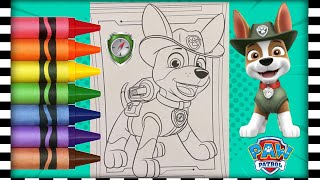 Colouring TRACKER  PAW PATROL  🌈🐶✏️ [upl. by Haronid]