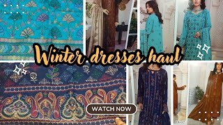 Winter dresses shopping haul  Life with Tahira [upl. by Valiant]