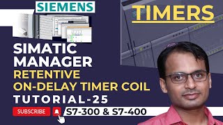 Siemens PLC Training 25  Retentive OnDelay Timer Coil in Siemens STEP 7 Simatic Manager [upl. by Yecaw]