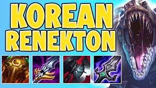 THIS IS WHY THIS BUILD IS DOMINATING KOREA KOREAN RENEKTON TOP GAMEPLAY  League of Legends [upl. by Hussar]