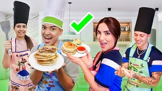 COCINANDO PUPUSAS con JUAN y KIMBERLY LOAIZA  Alfredo Larin [upl. by Socin]