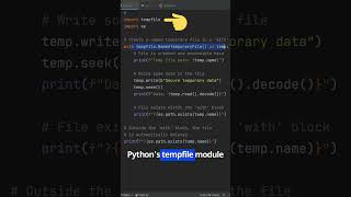 Master Pythons Tempfile Module Secure amp Efficient File Handling 🚀 [upl. by Frederich]