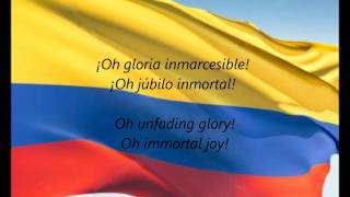 Colombian National Anthem  quot¡Oh Gloria Inmarcesiblequot ESEN [upl. by Akins864]