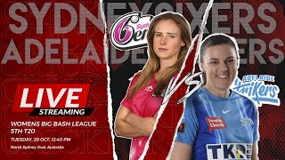 Adelaide Strikers Women vs Sydney Sixers Women Live  WBBL Live Match Today [upl. by Sheffy]