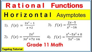 Math 11 Horizontal asymptotes of rational function horizontalasymptote rationalfunction math11 [upl. by Ezekiel]