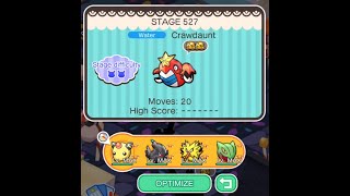 Crawdaunt Pokemon Shuffle Mobile stage 527 [upl. by Stafford]