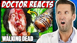 ER Doctor REACTS to The Walking Dead Medical Scenes [upl. by Ydrah]